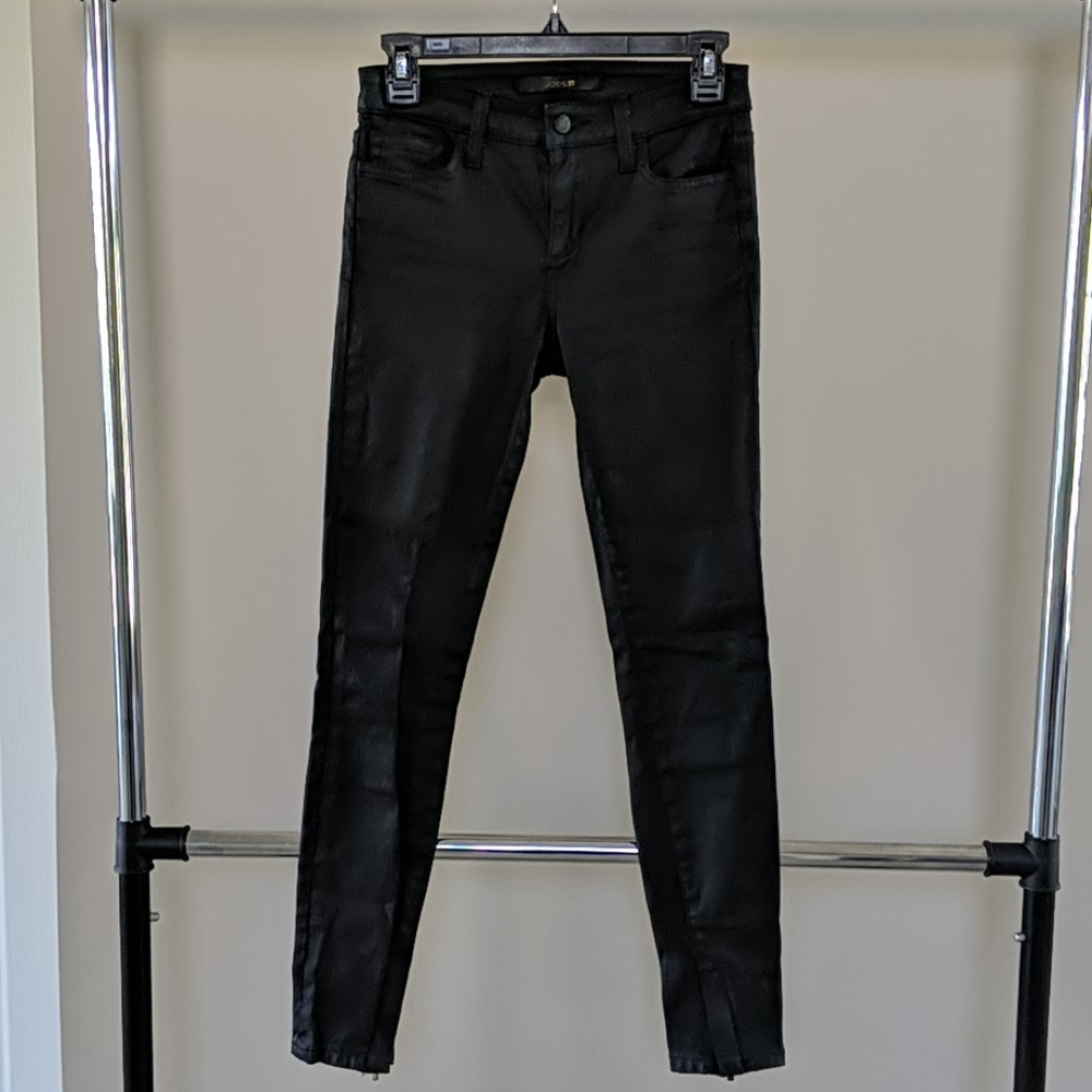Joes skinny ankle black cotton coated Jeans 24